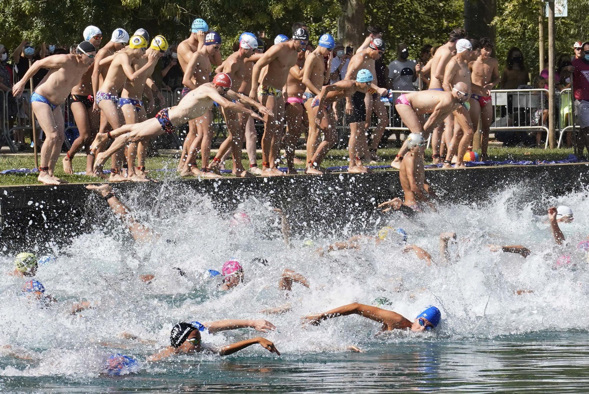 Gil i Galo es coronen a la Travessia de l'Estany de Banyoles