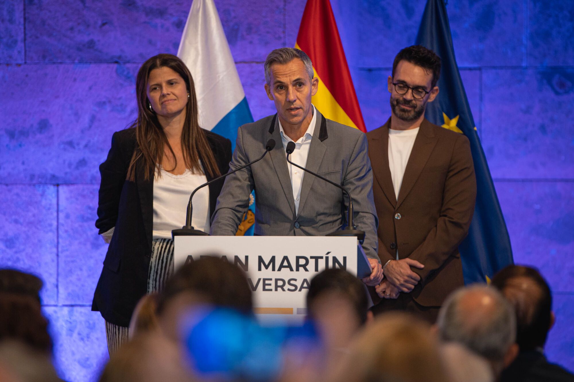 Acto de homenaje al expresidente de Canarias, Adán Martín, cuando se cumplen 15 años de su fallecimiento