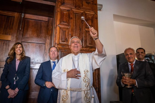 Presentación del velatorio de la plaza del Cristo de La Laguna.