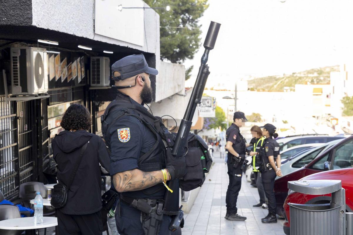 Siete detenidos en un amplio operativo policial de seguridad en la Zona Norte de Alicante