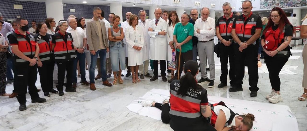 Cardiomaratón desarrollado en el hospital Reina Sofía con motivo del Día Mundial del Corazón.