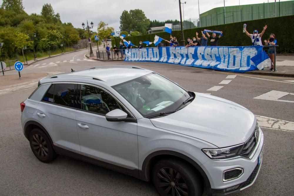 La afición del Real Oviedo, a por la salvación