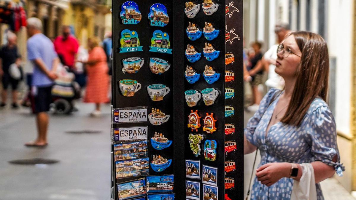 Turistas en Cádiz.