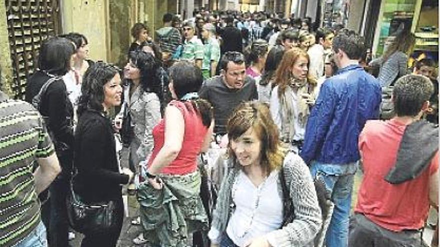 Imagen de archivo de una de las calles de Las Tascas junto a la plaza Santa Clara.