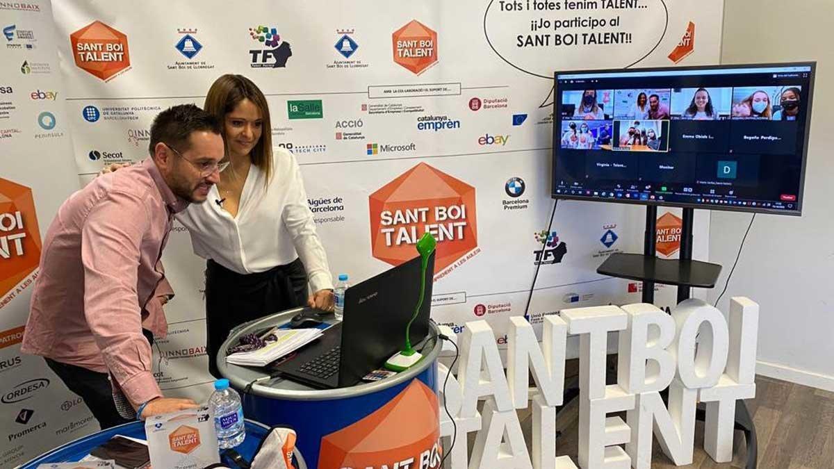 Durante la entrega de premios telemática del Sant Boi Talent 2020