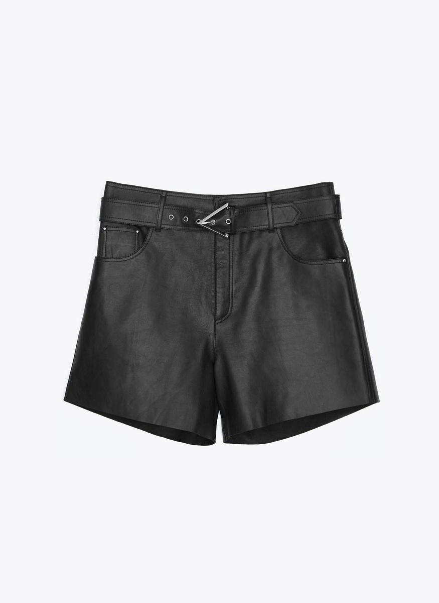 Shorts de piel, de Uterqüe