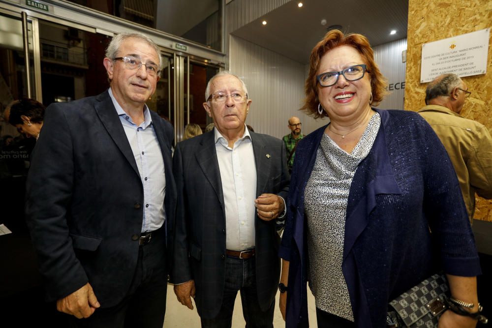 Gala 25 Aniversario Levante-EMV Edición Camp de Morvedre. Jose Luís Chover, Gerente del Hospital de Sagunto, Vicente Parra, presidente de AFACAM y Gloria Calero exalcaldesa de Sagunto.