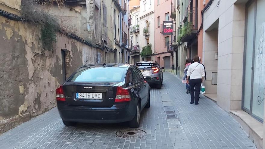 El carrer de Sant Bartomeu tal com estava fins ara