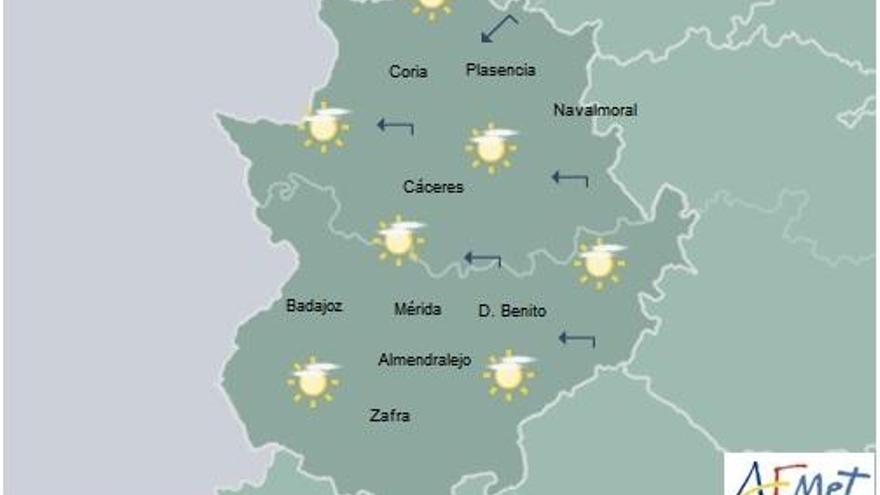 Suben las temperaturas en todo el país este lunes