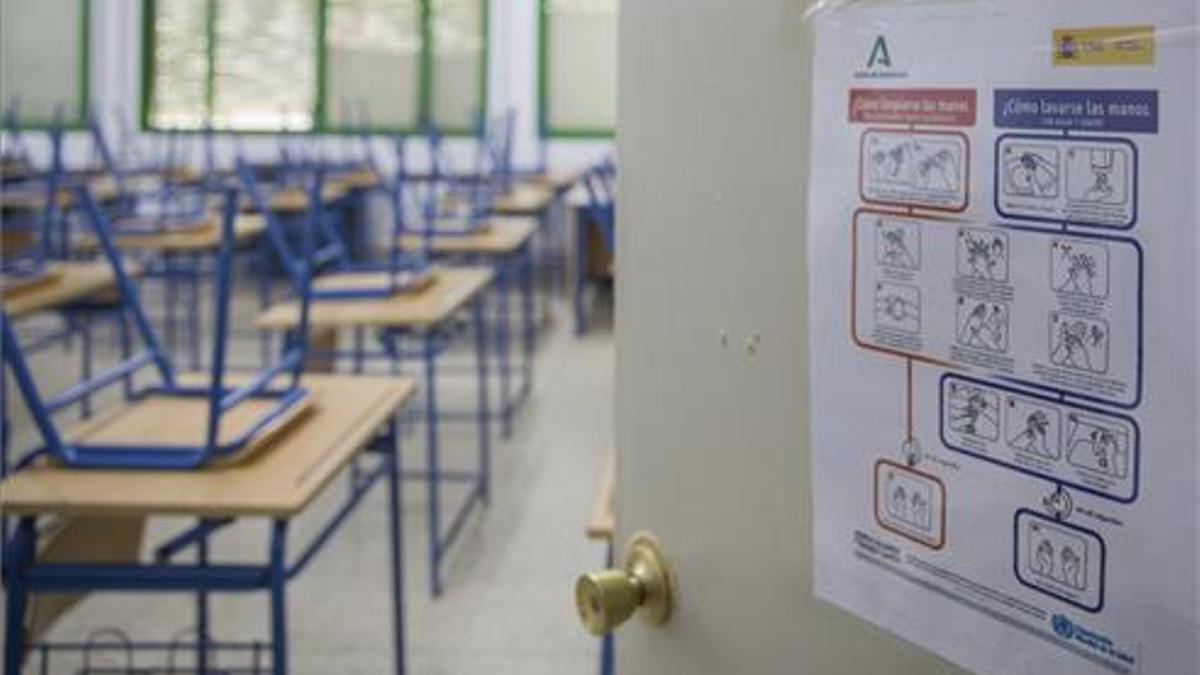 Las medidas anticovid marcaron el pasado curso escolar.