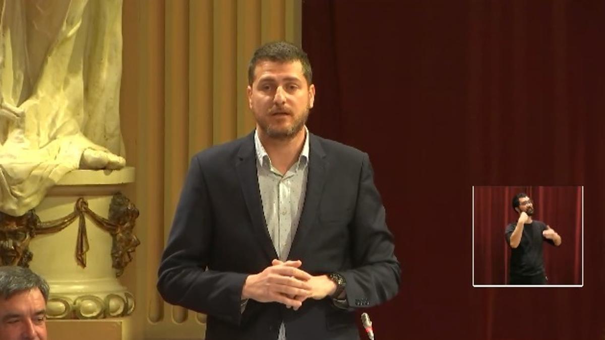 El diputado del PP Sebastià Sagreras, ayer en el Parlament.