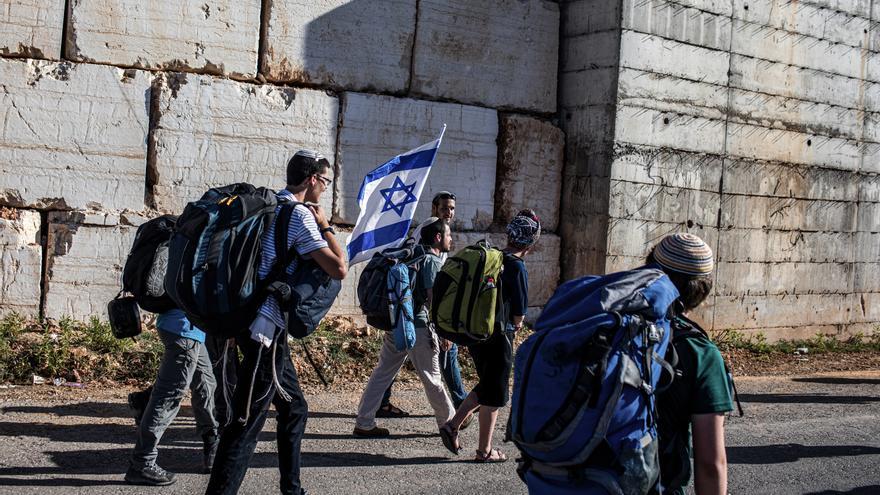 Imagen de archivo de colonos israelíes