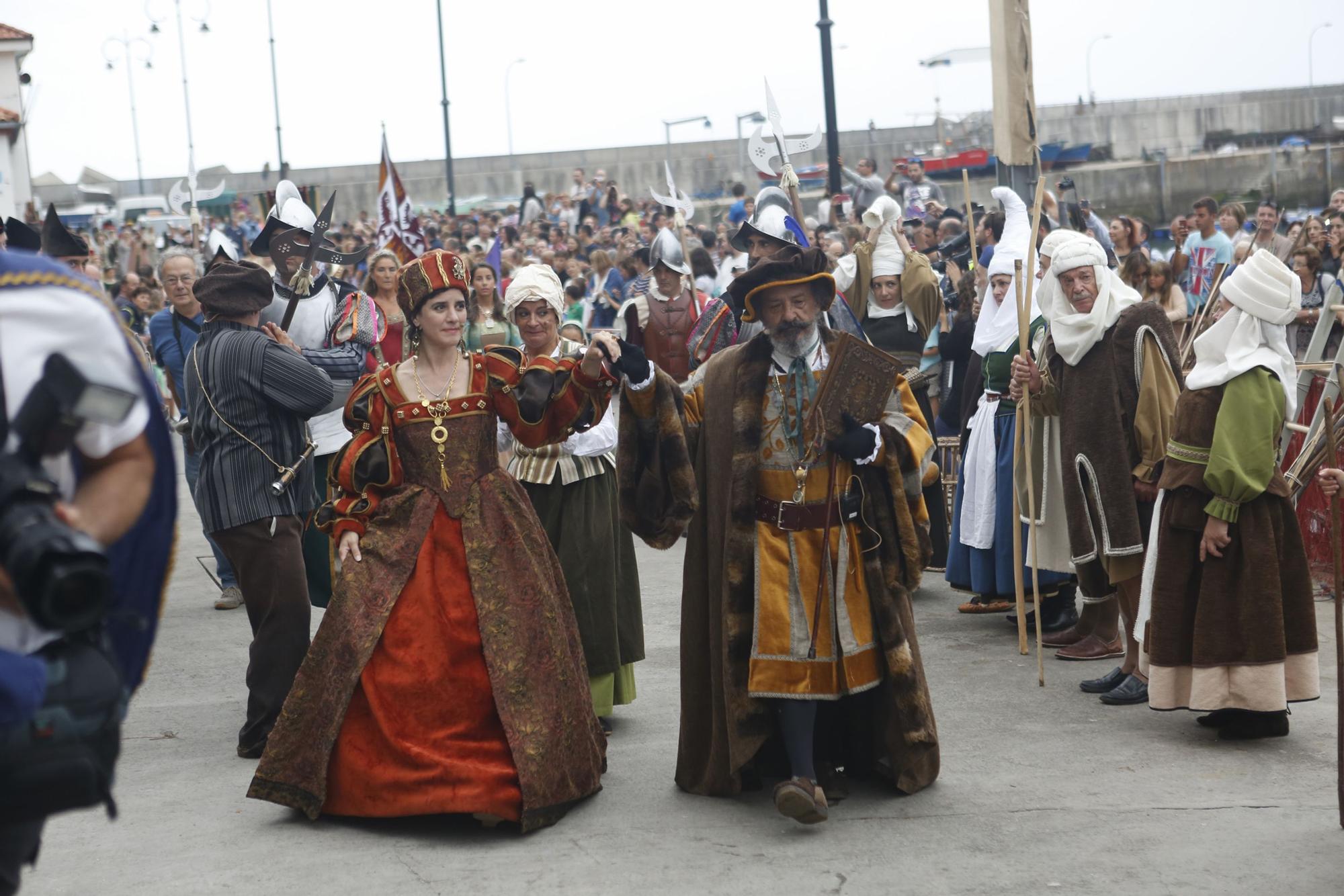 El desembarco de Carlos V en Tazones, así es la gran recreación histórica de Villaviciosa