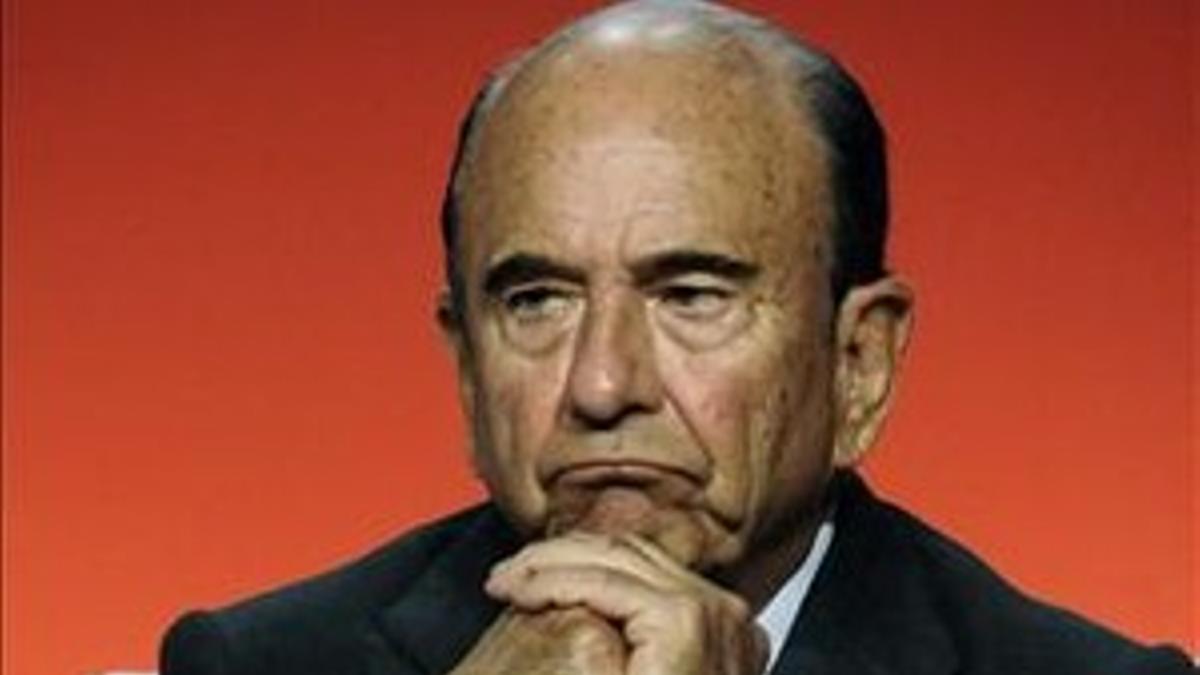 El presidente del Santander, Emilio Botín.