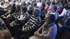 Un momento del acto en Món Sant Benet.