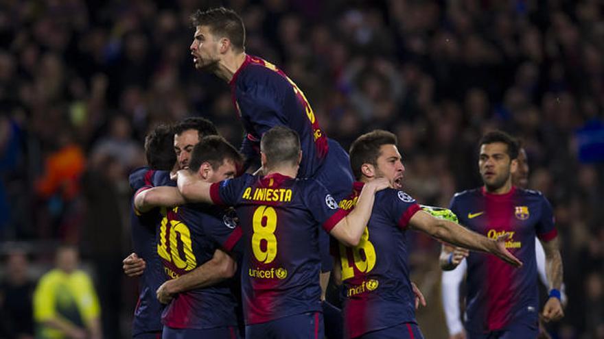 El Barça celebra el triomf.