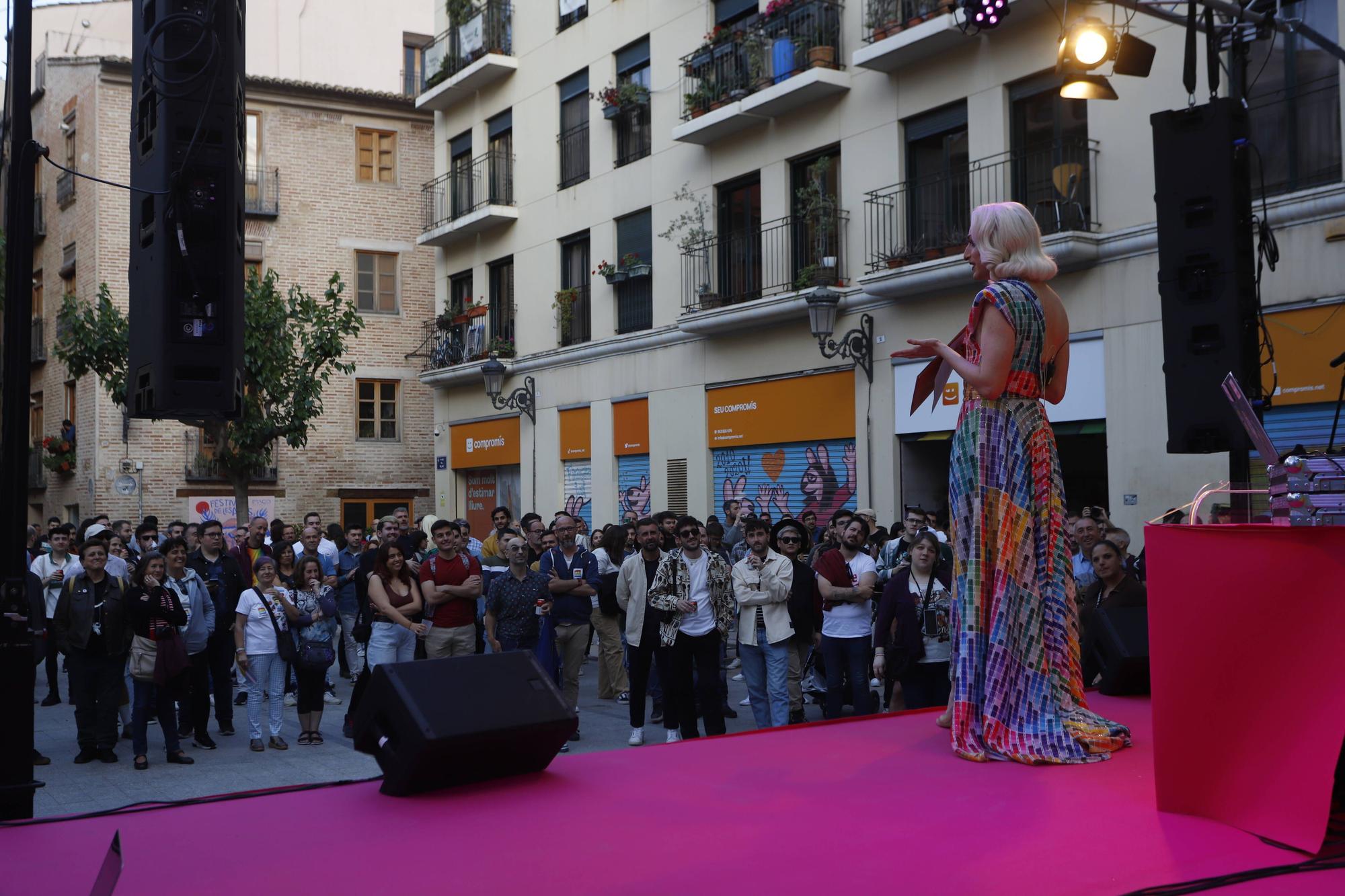 Fiesta LGTBIQ+ de Compromís, con Carla Antonelli en València