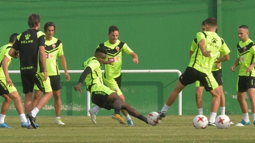 Imagen del entrenamiento de esta mañana en el Anexo