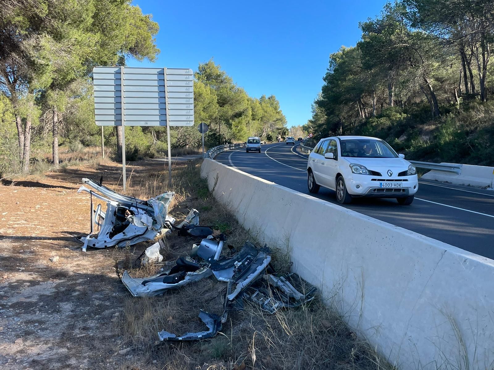 Galería: Accidente mortal en la carretera de Santa Eulària