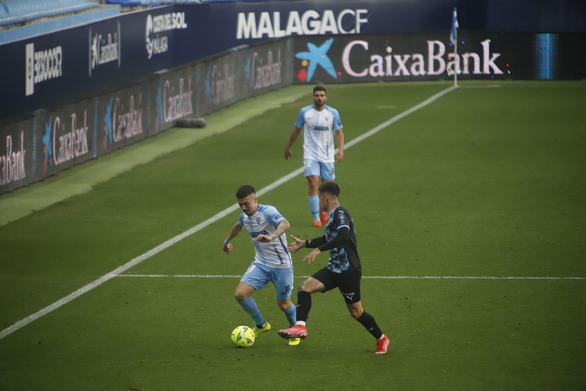 Partido de la Liga Smartbank entre el Málaga CF y el Almería