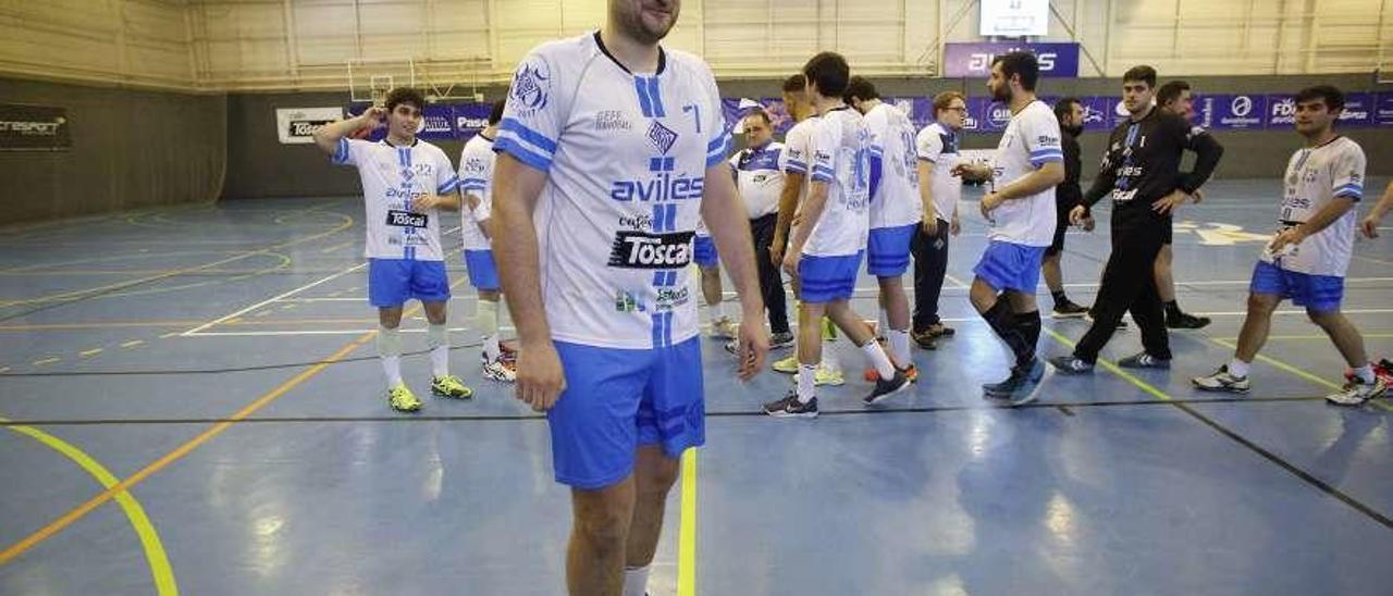 Alejandro Fidalgo, durante el último partido con la Atlética Avilesina, la pasada temporada.