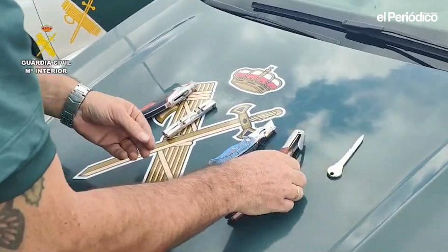 Vídeo | Así ha sido la detención de tres personas por robar material metálico en Cáceres