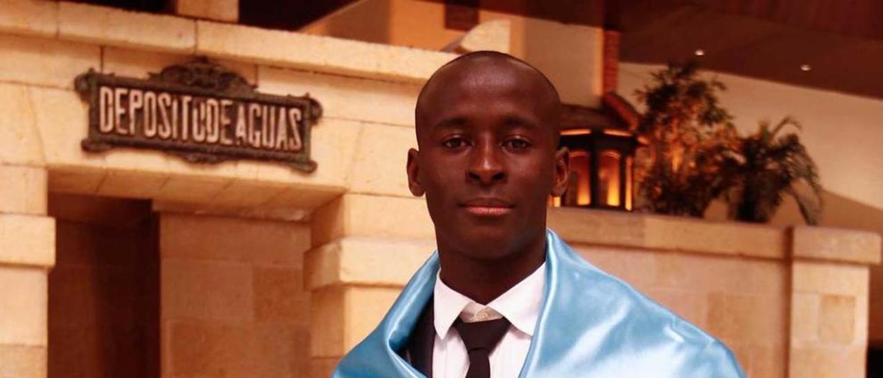 Abdou Karim Thiam, en el auditorio Príncipe Felipe de Oviedo.