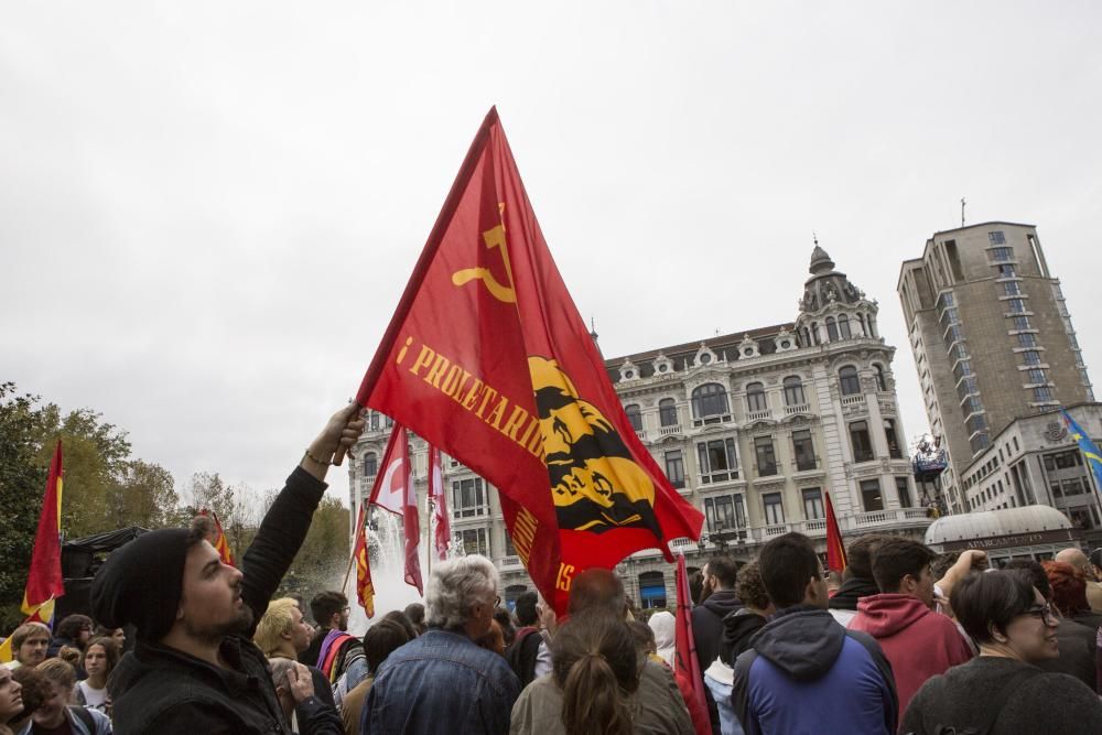 Las protestas en la plaza de La Escandalera