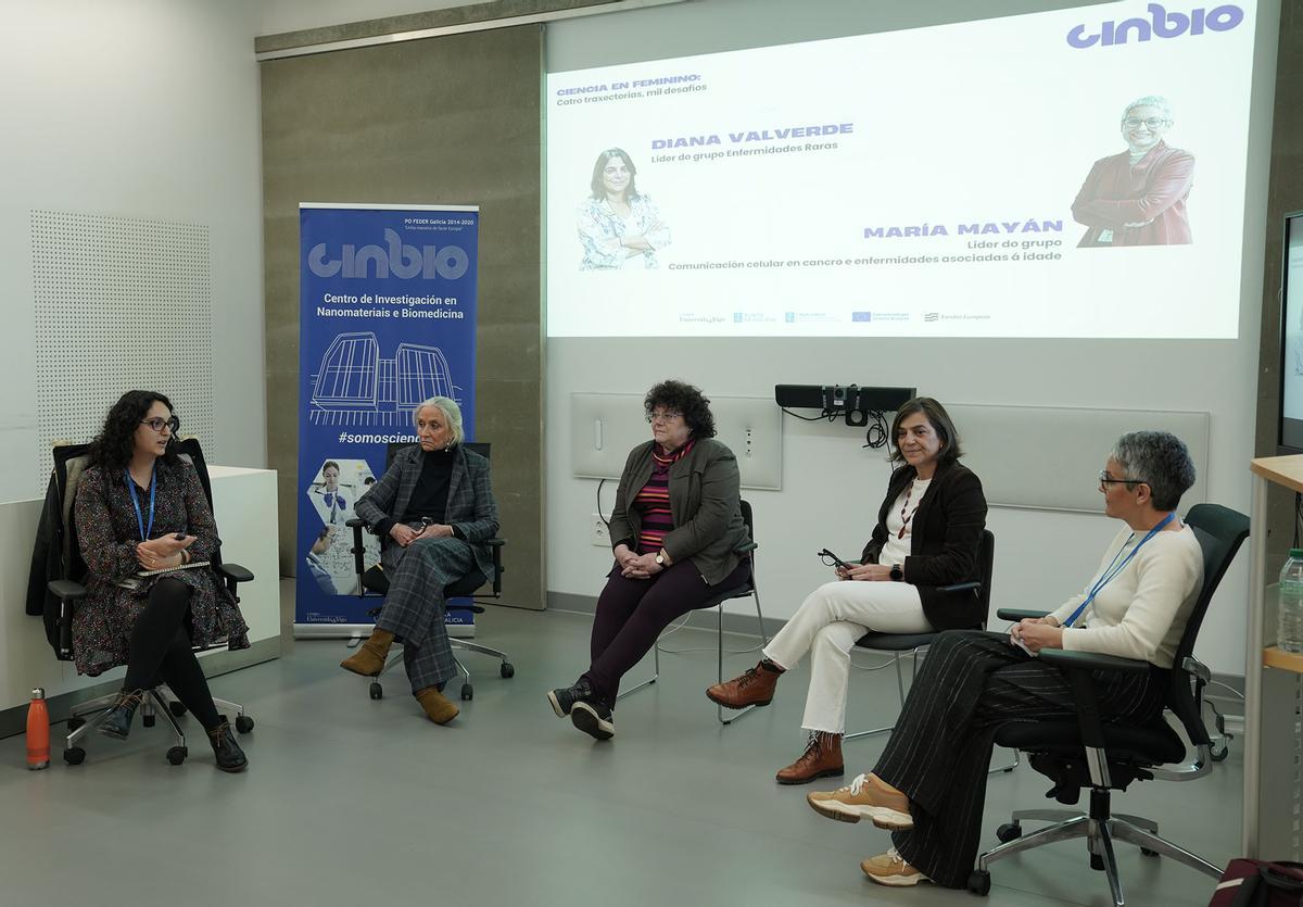 El Cinbio acogió un encuentro de las investigadoras Ana Gago, África González, Diana Navarro y María Mayán.