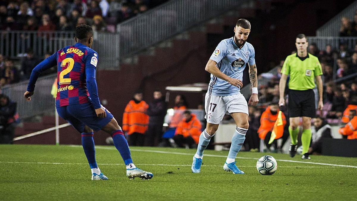 Juncá, durante su último partido oficil con el Celta, hace más de un año. |  // EFE