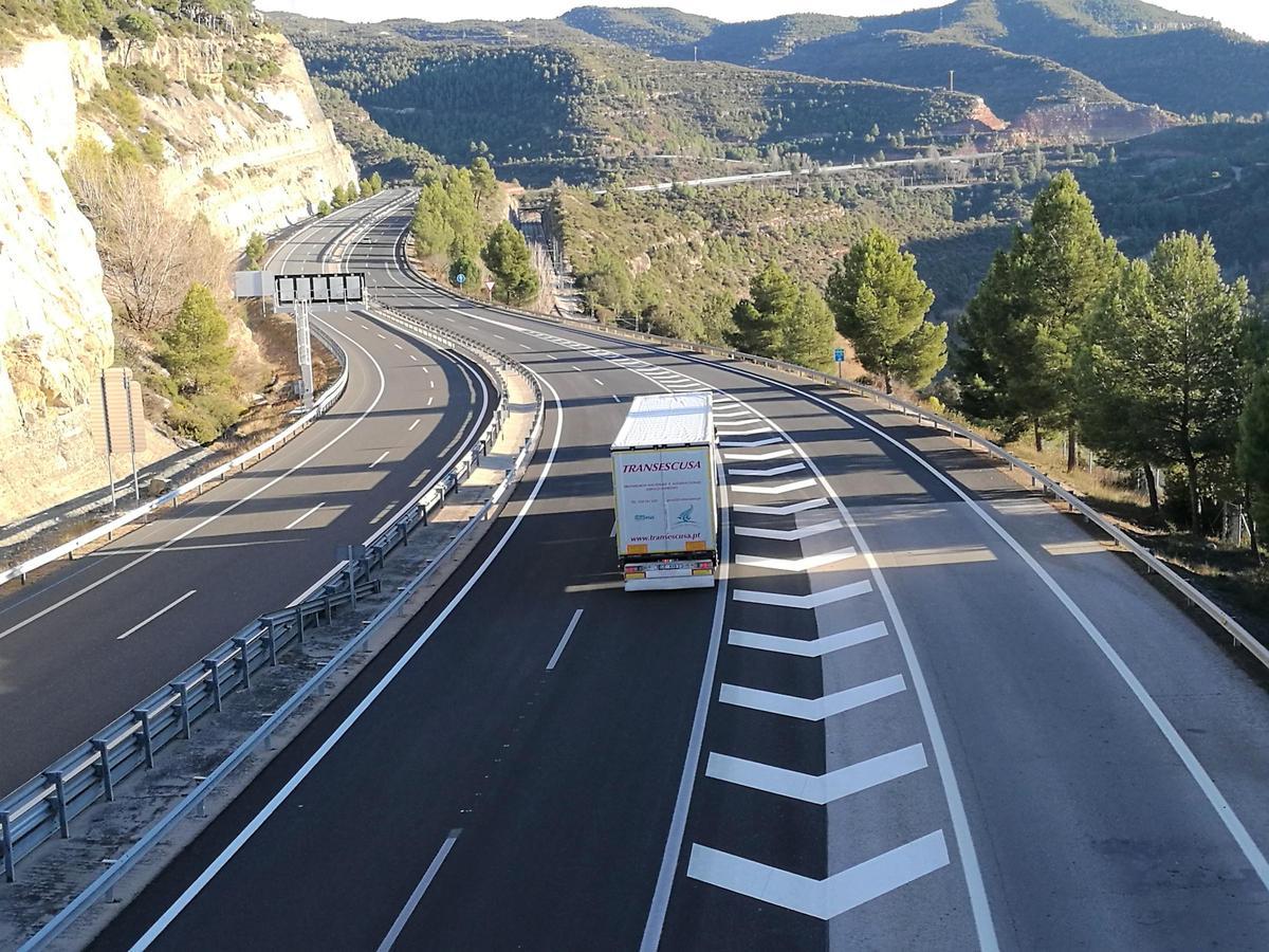 autopista Terrassa-Manresa en un dels trams de Castellbell i el Vilar