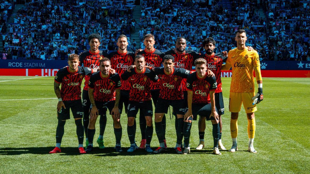 Once titular del Mallorca que perdió el sábado ante el Espanyol en el RCDE Stadium.