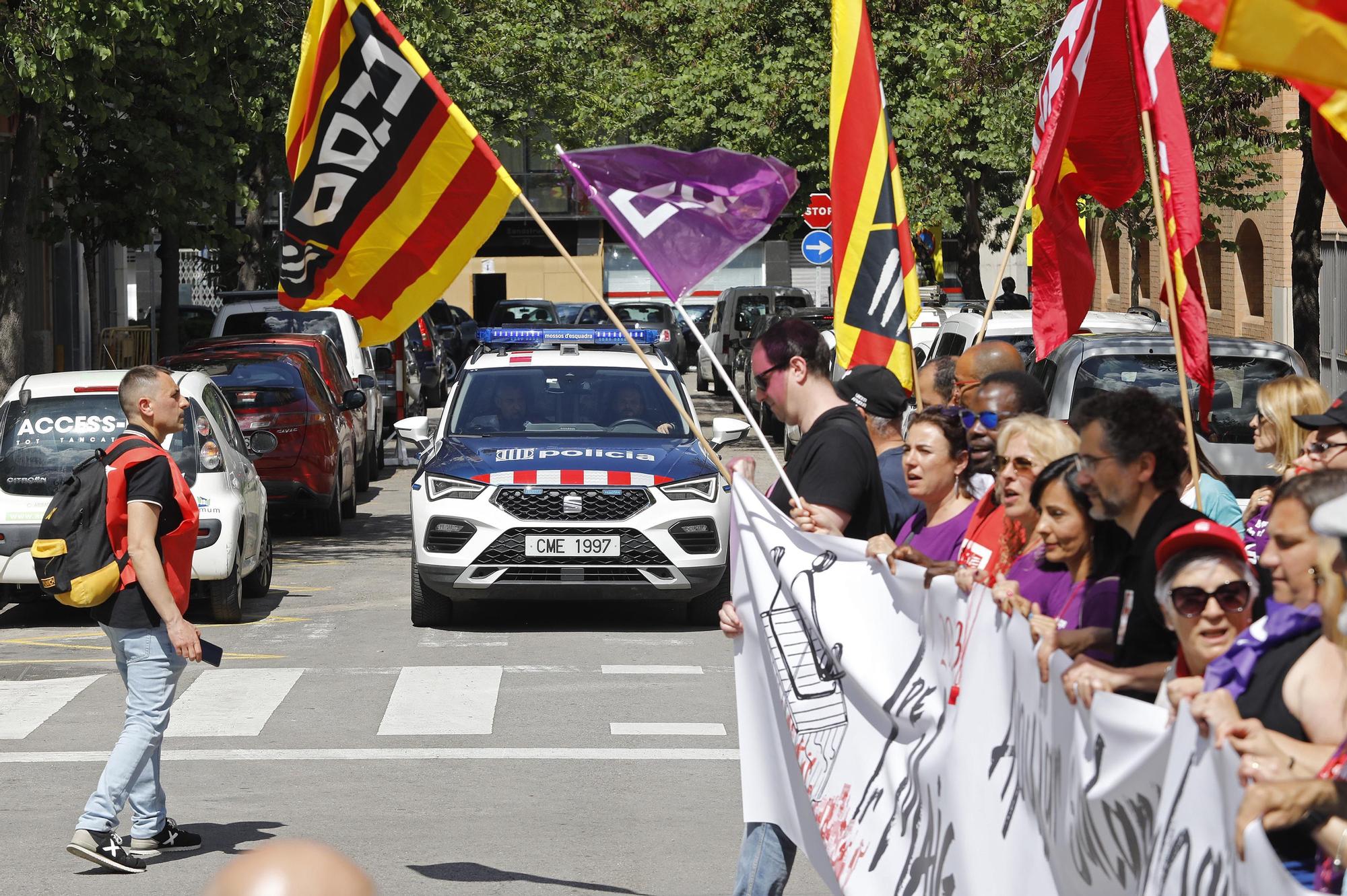 Manifestació de l'1 de maig a Girona