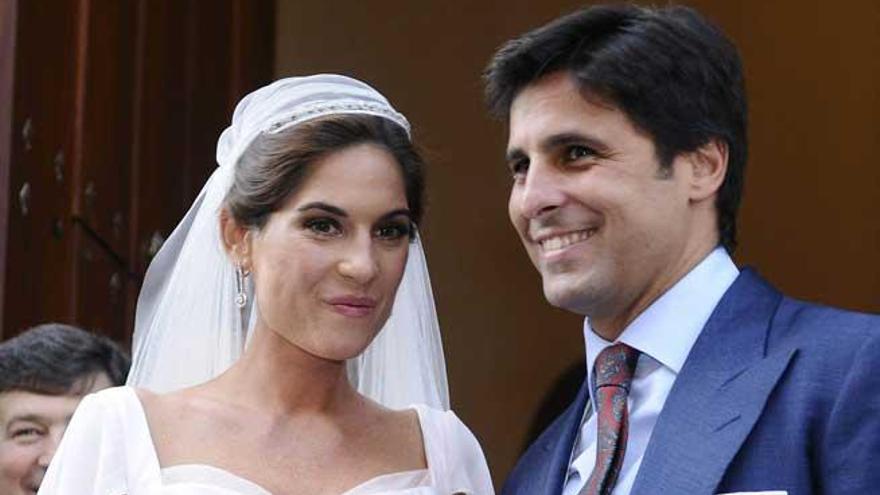 Francisco Rivera y Lourdes Montes, el día de su boda.