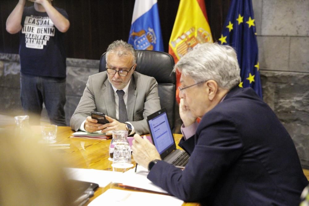 Consejo de Gobierno de Canarias Crisis del Coronavirus  | 11/03/2020 | Fotógrafo: Delia Padrón