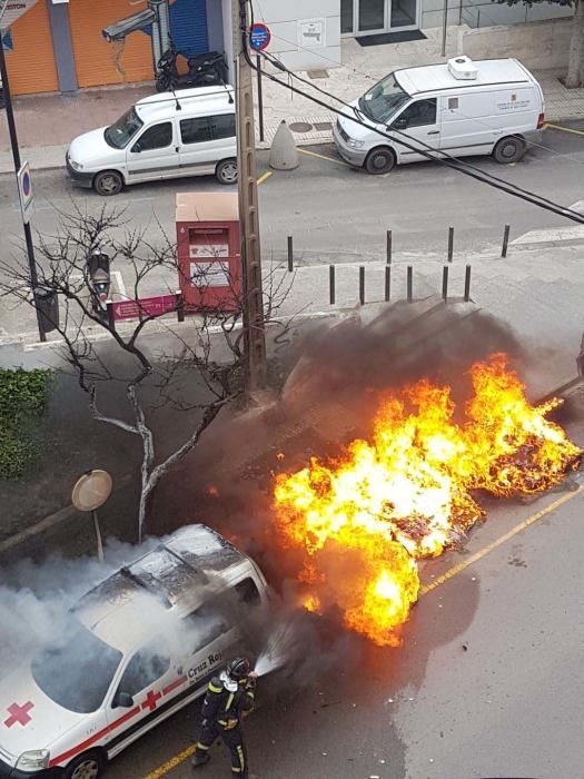 Incendio en el centro de Ibiza