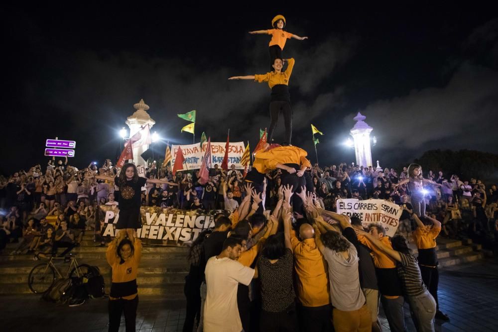 Manifestación 9 d'Octubre Valencia: tensión y altercados