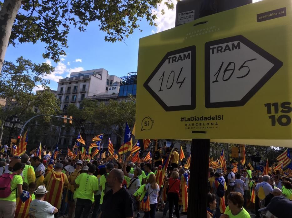 Bagencs a la concentració de Barcelona.