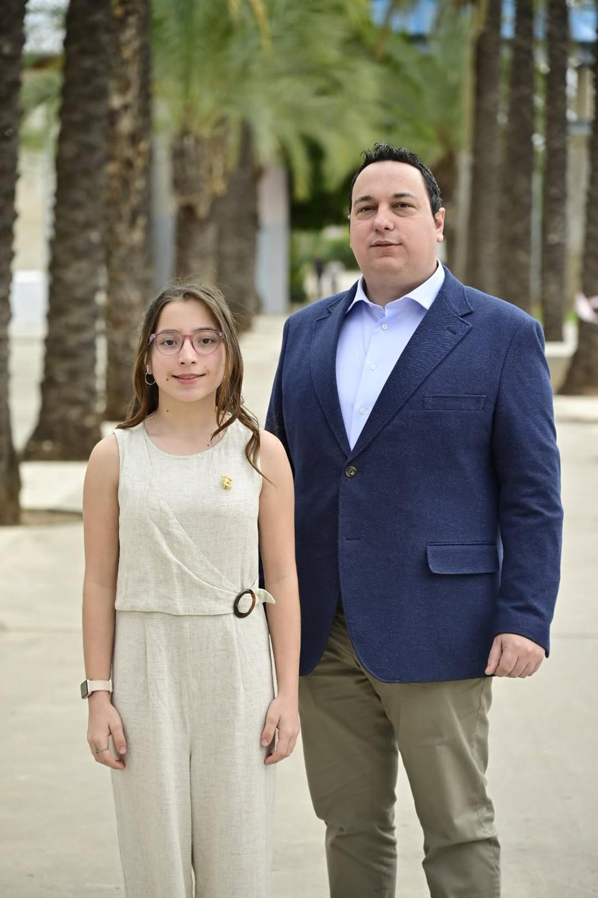 Lucía Miralles i David Gómez, al parc Rafalafena.