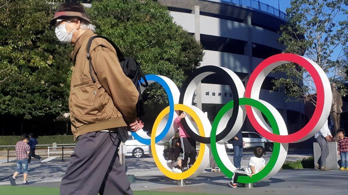 Aros olímpicos en Japón