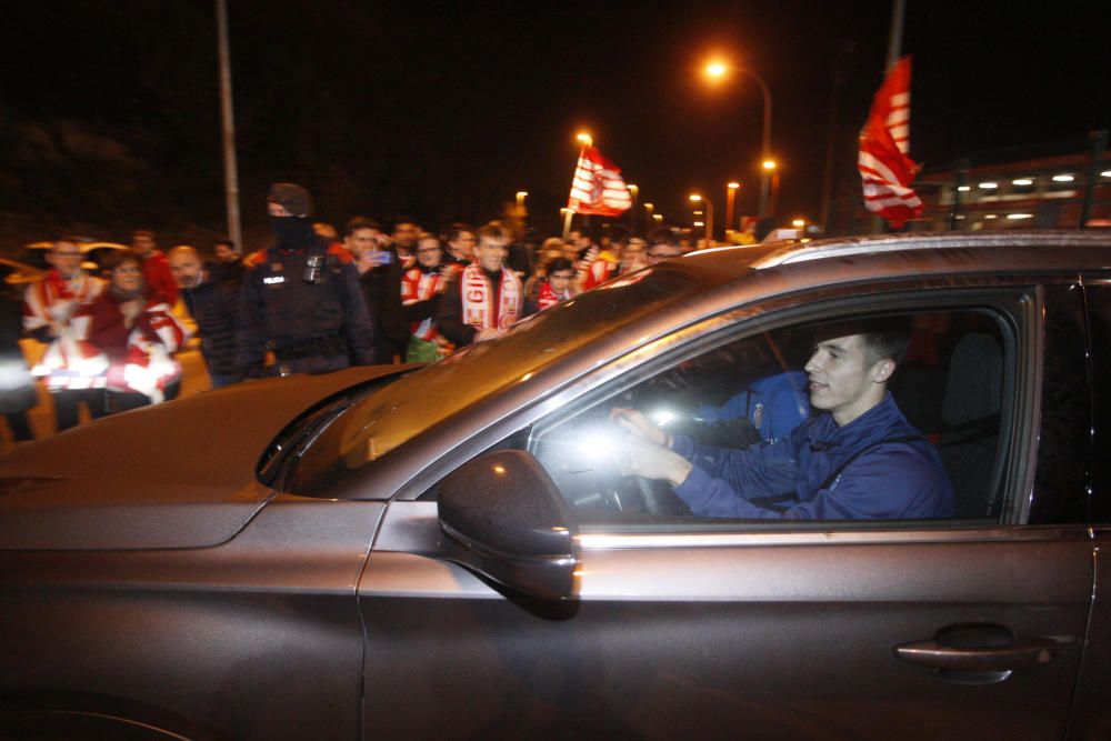 Rebuda dels aficionats al Girona després de la victòria davant el Madrid