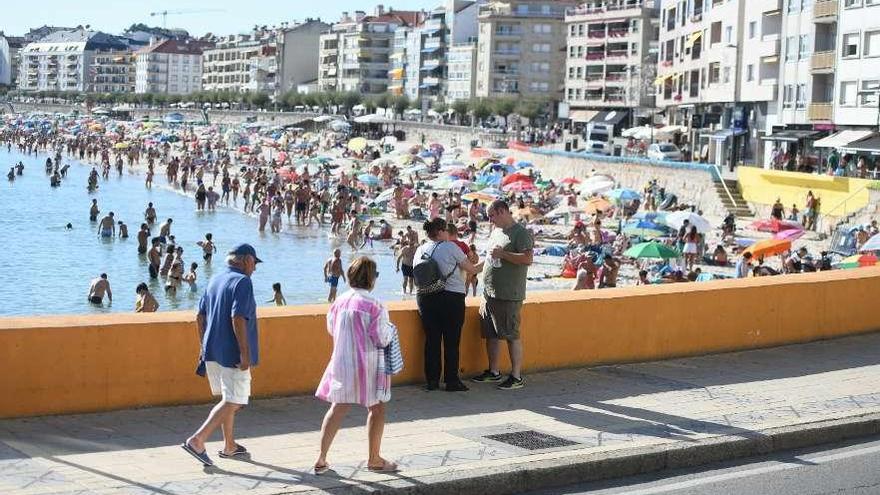 Playa de Silgar, en Sanxenxo. // Gustavo Santos