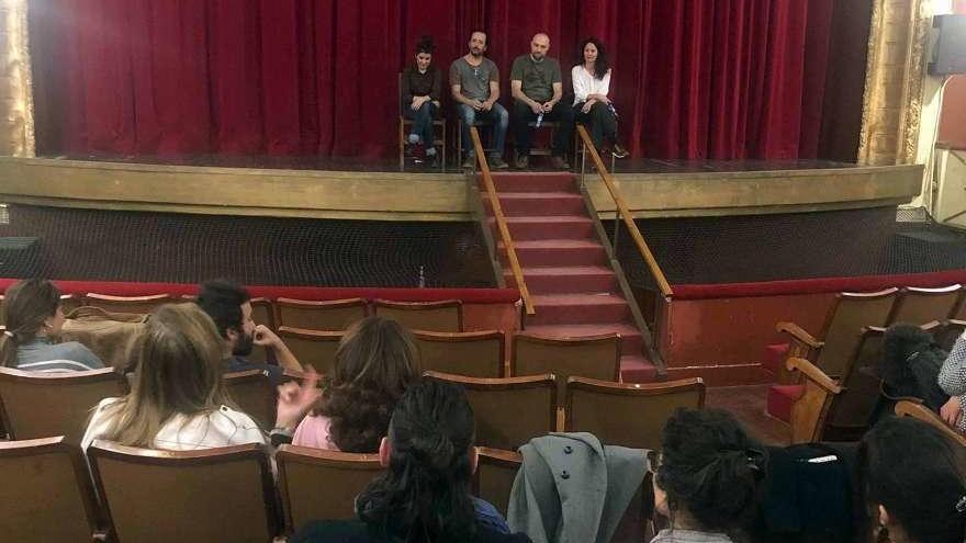 Encuentro de los actores con espectadores del Reina Sofía.