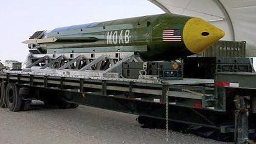 La &quot;Mare de totes les bombes&quot; utilitzada a l&#039;Afganistan, en foto d&#039;arxiu