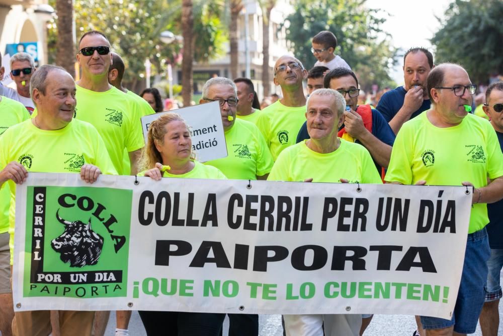 Protesta a favor de los bous en Paiporta