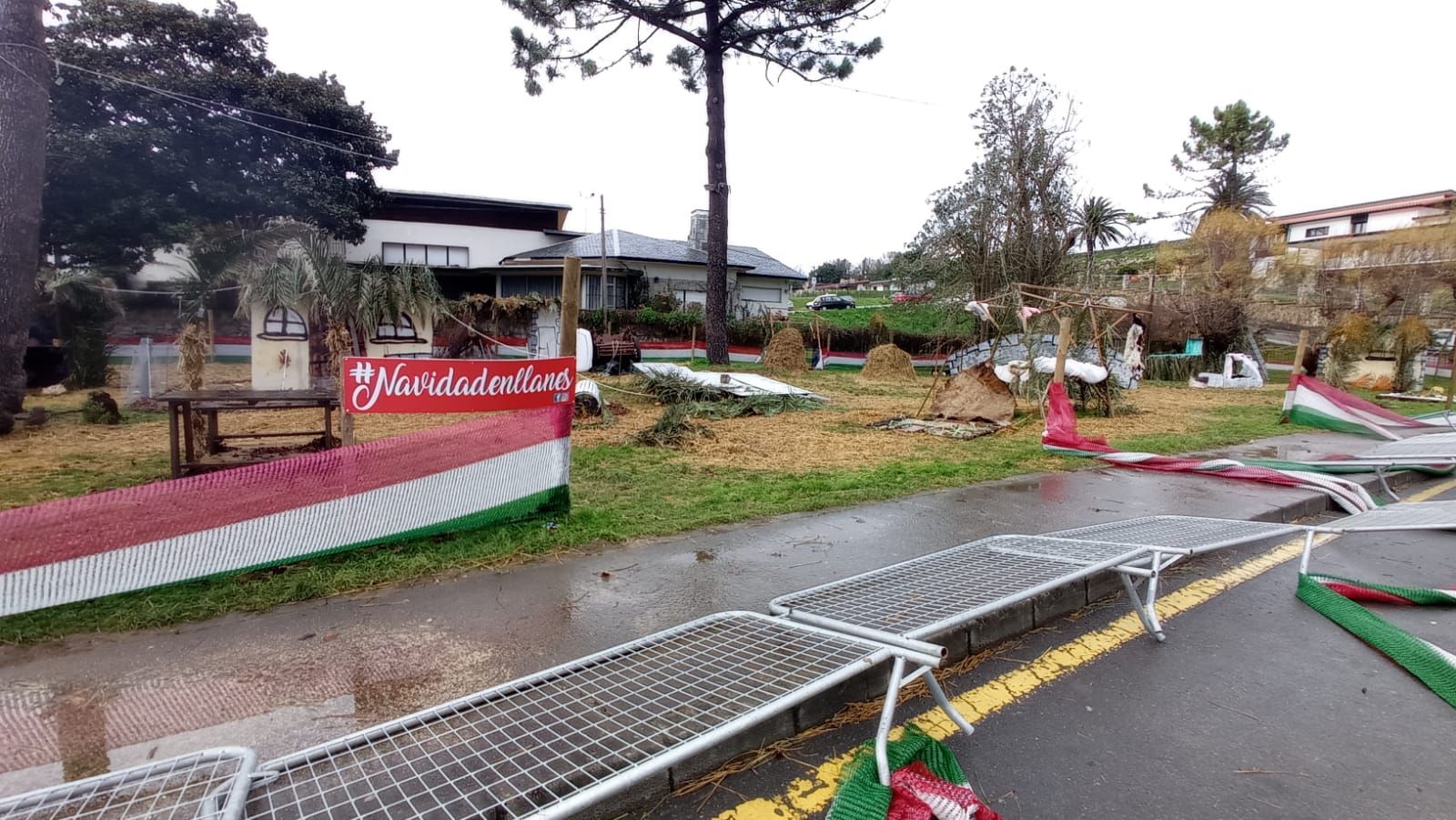 El temporal causa destrozos en Llanes