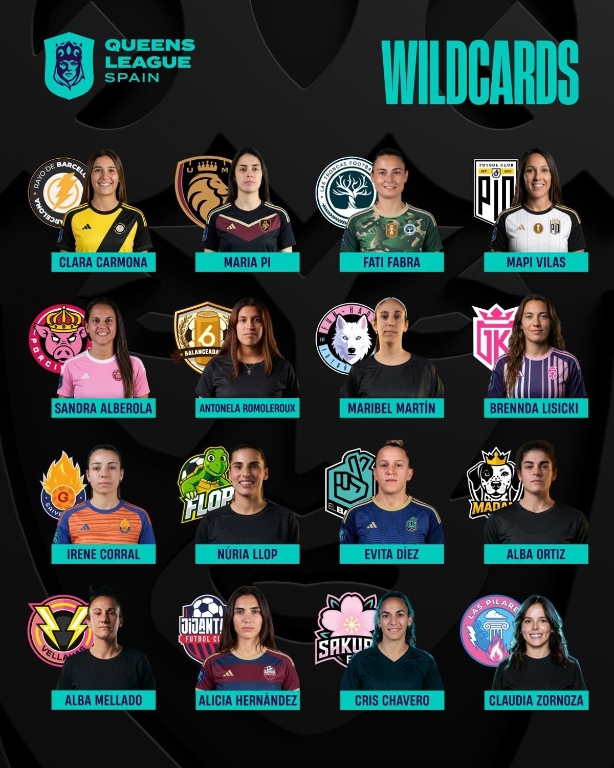 Las 'wildcards' de esta jornada en la Queens League