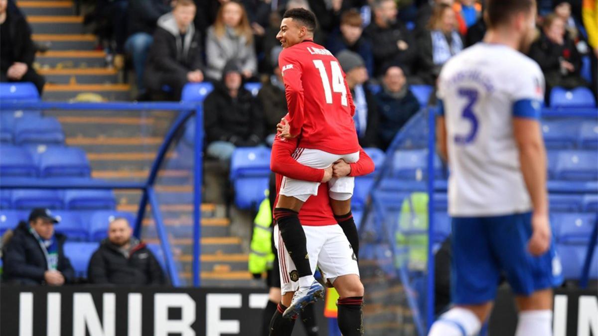 Lingard, goleador en el partido de FA Cup ante el Tranmere