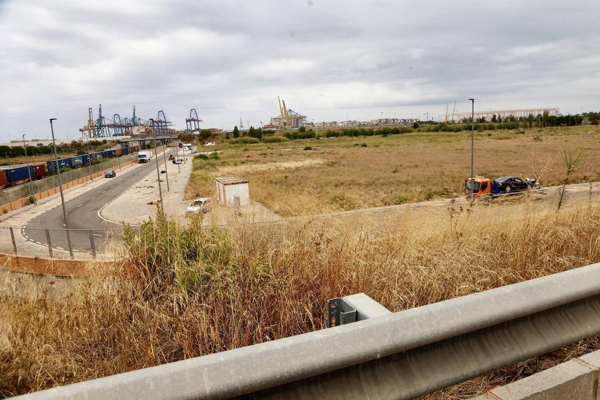 Vista de la ZAL. con las parcelas todavía vacías.