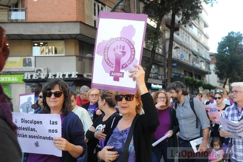 Manifestación contra la violencia patriarcal en Murcia